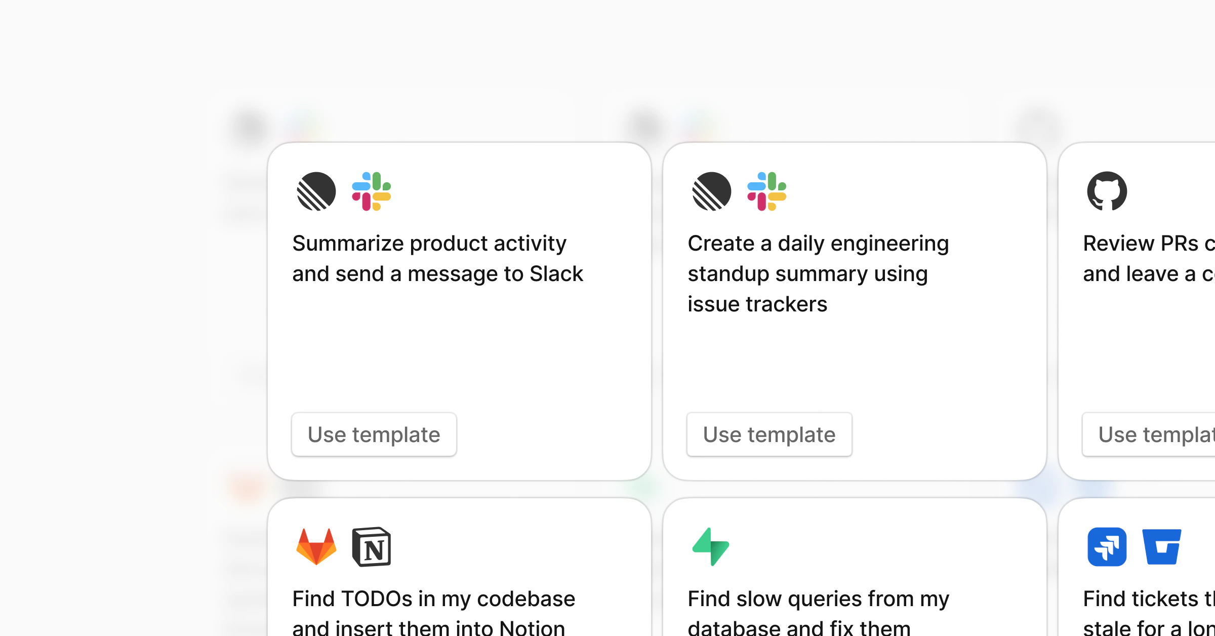 Agent templates