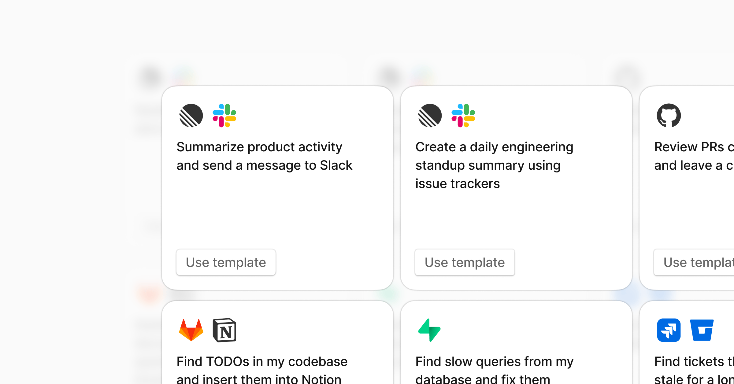 Agent templates