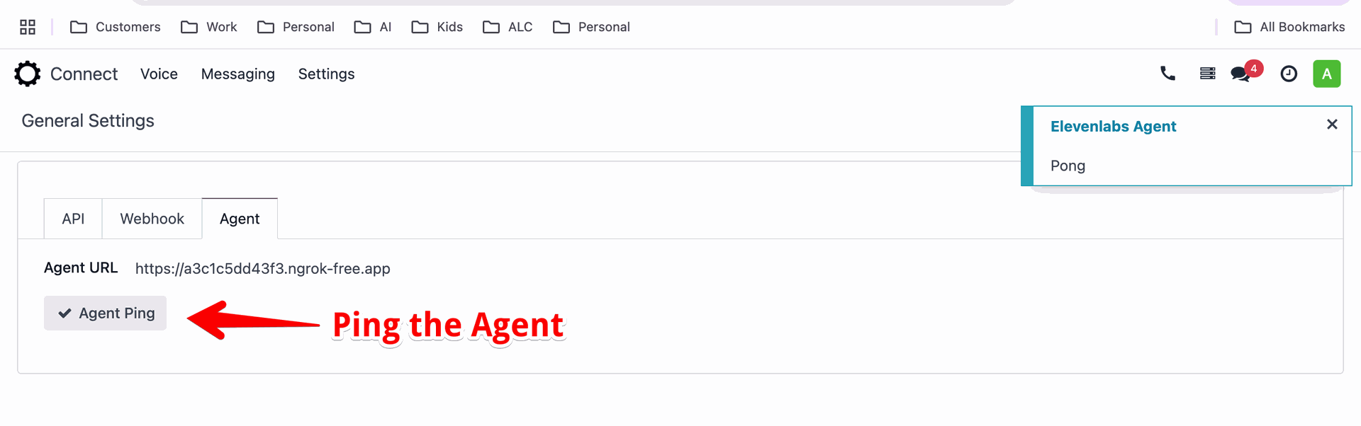 Agent URL in Connect