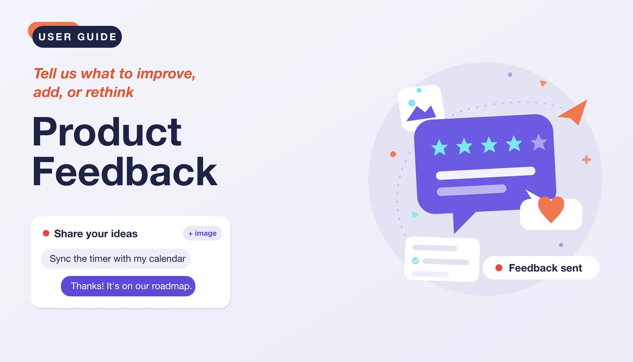 Product Feedback — 개선·추가·재검토가 필요한 점을 앱에서 바로 전달