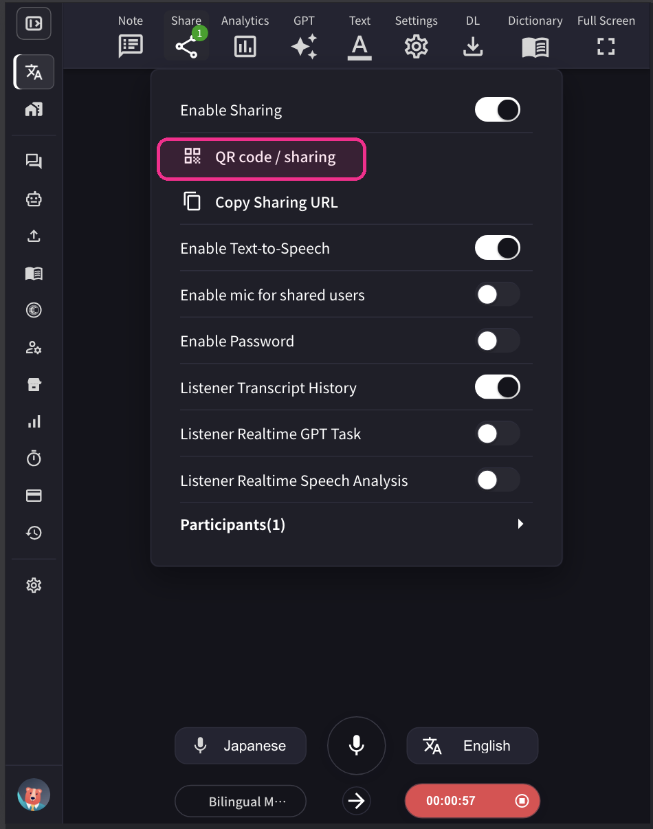 Live Audio Translation Subtitles for Seminars - VoicePing Docs