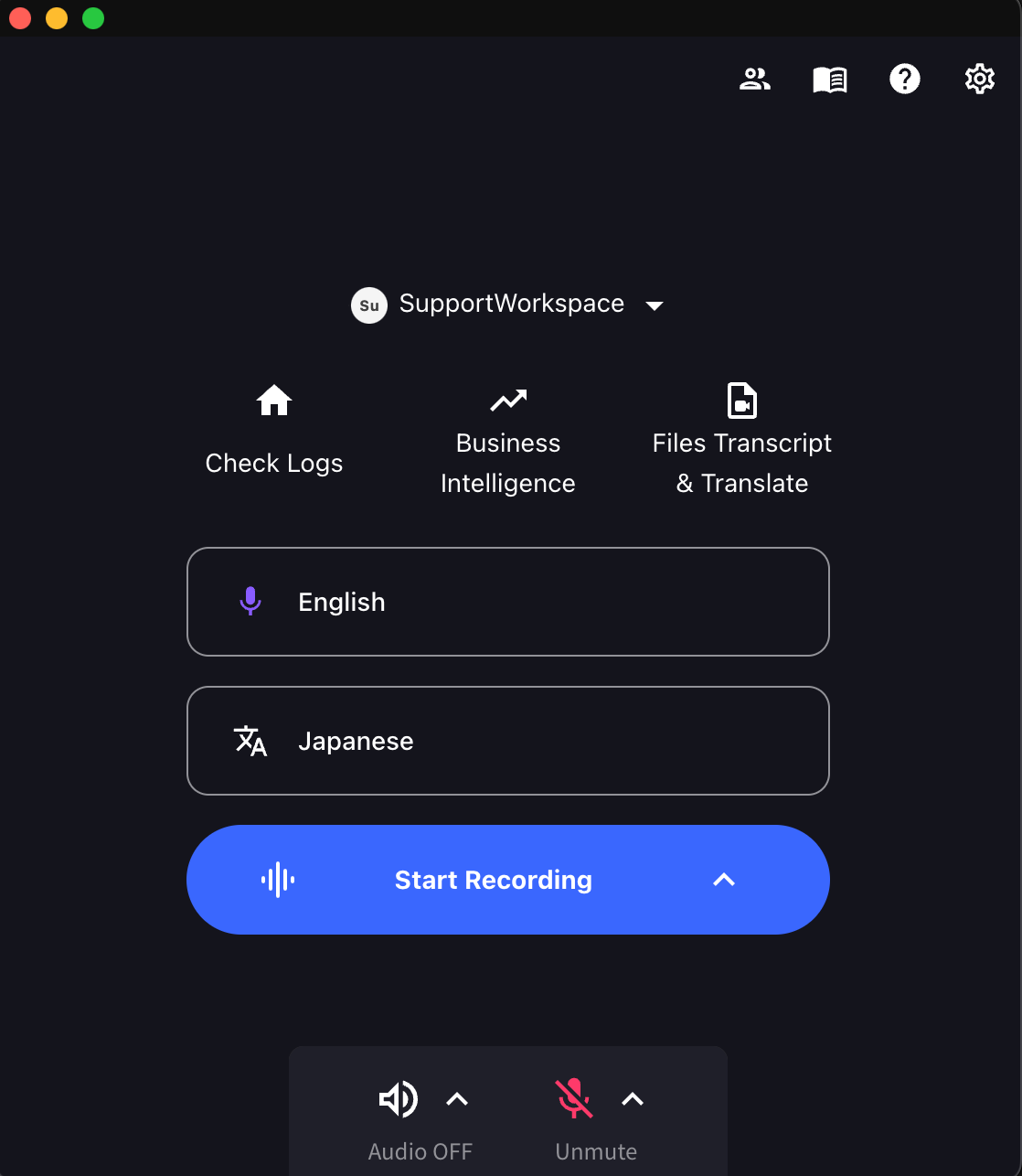 啟動VoicePing應用