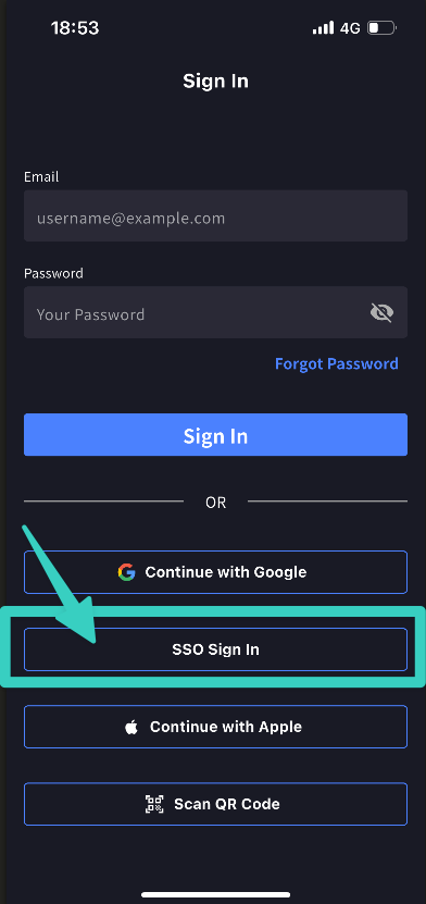 모바일 로그인 완료
