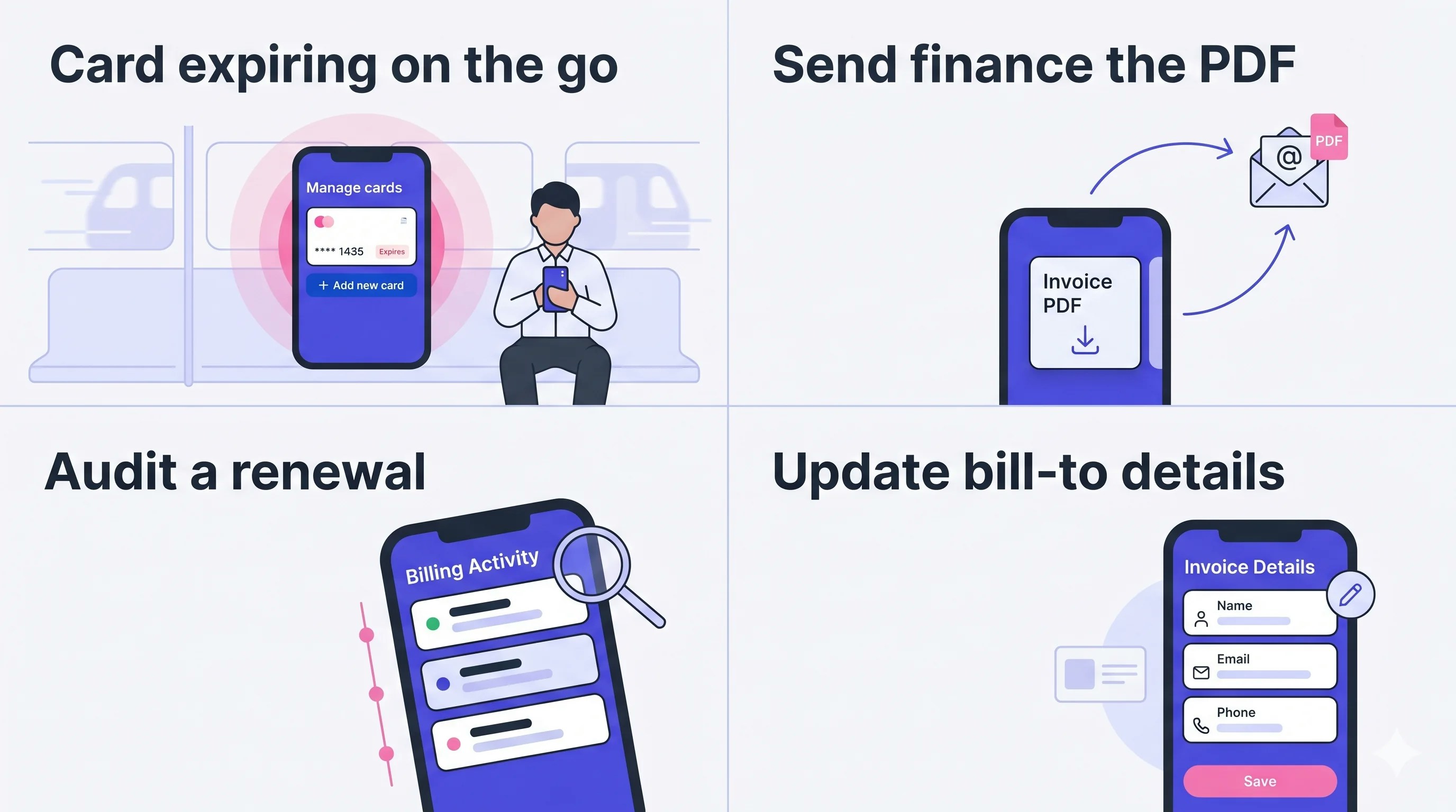 Four mobile billing scenarios