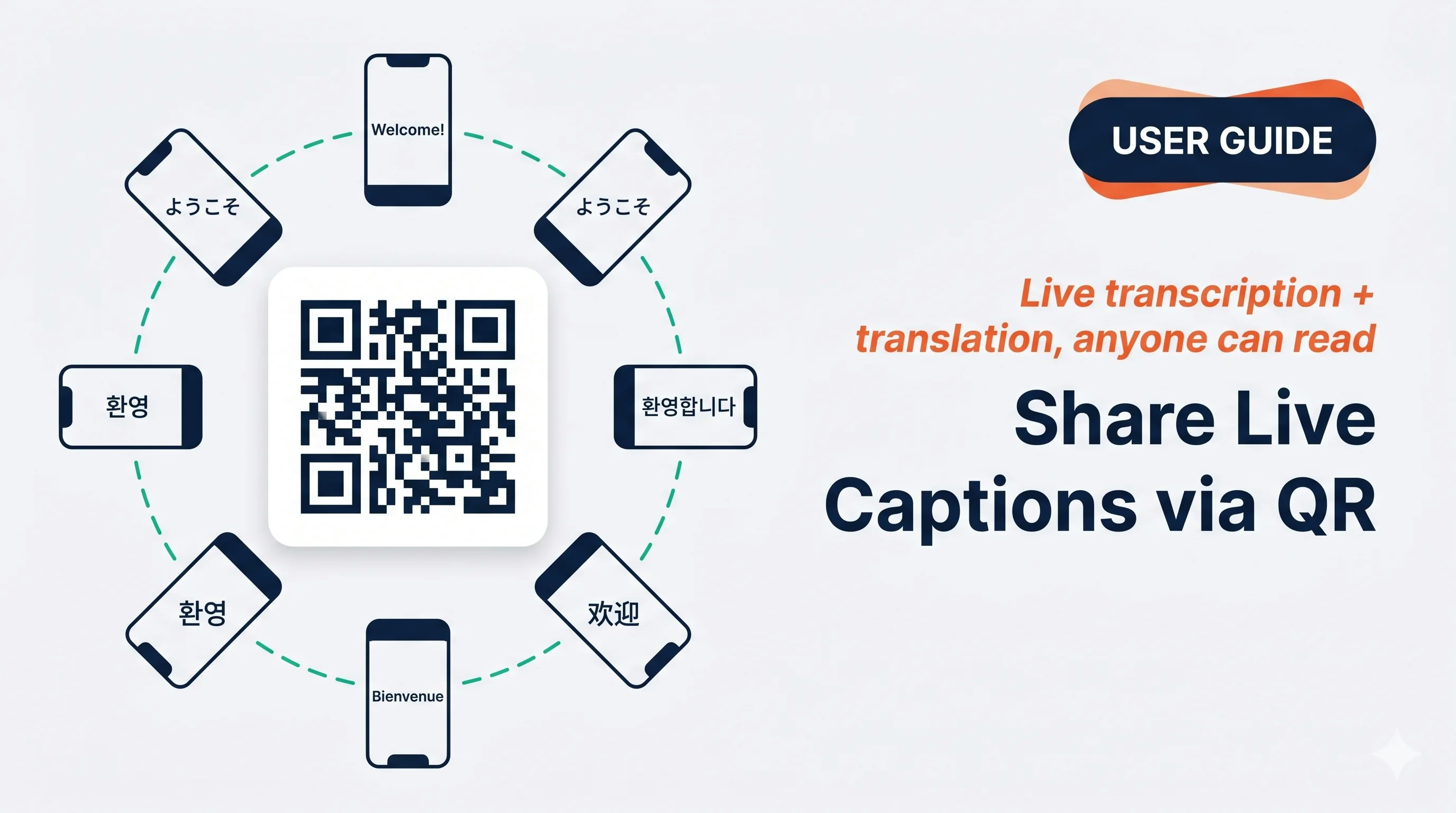 Share Live Captions via QR