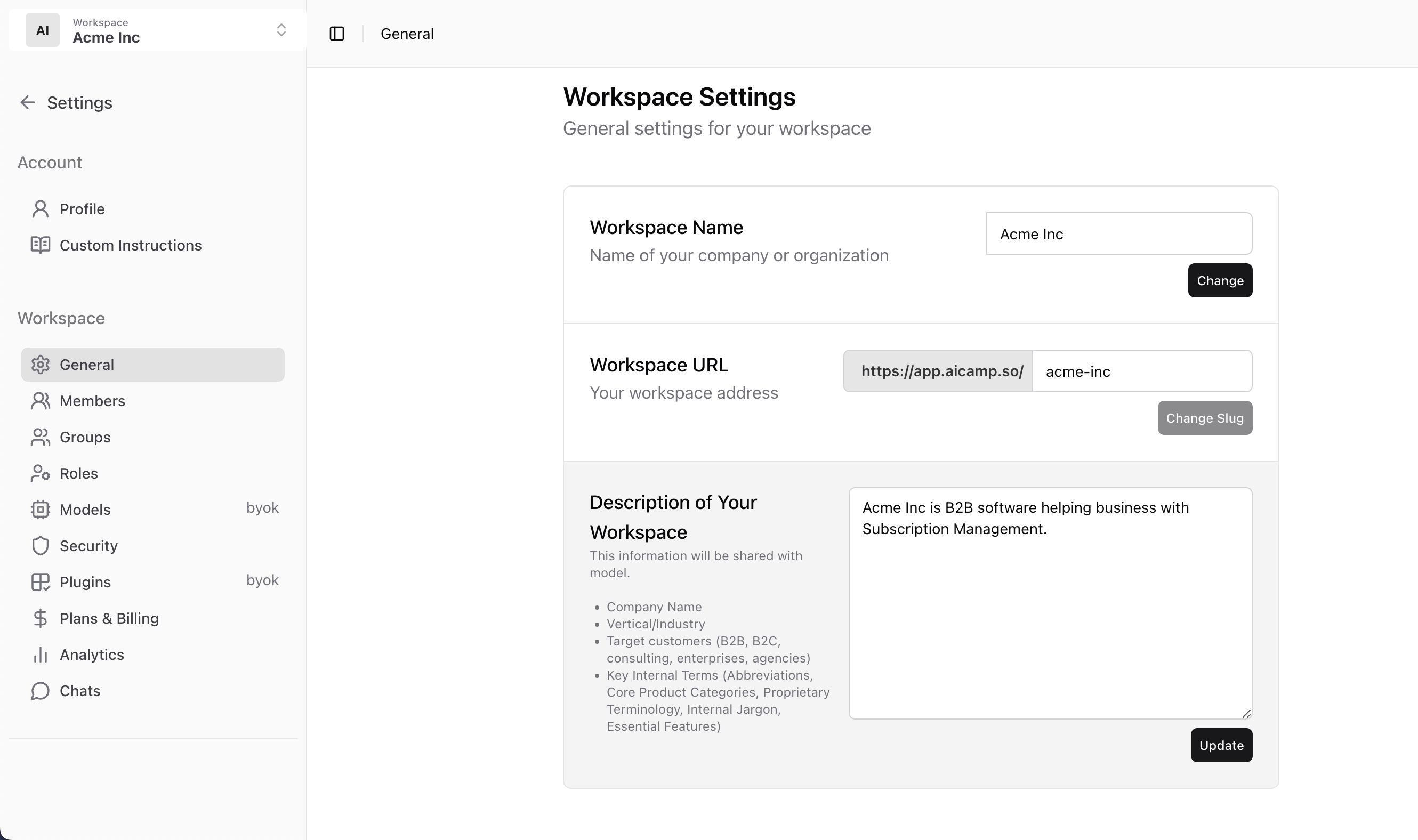 Workspace Setting Pn