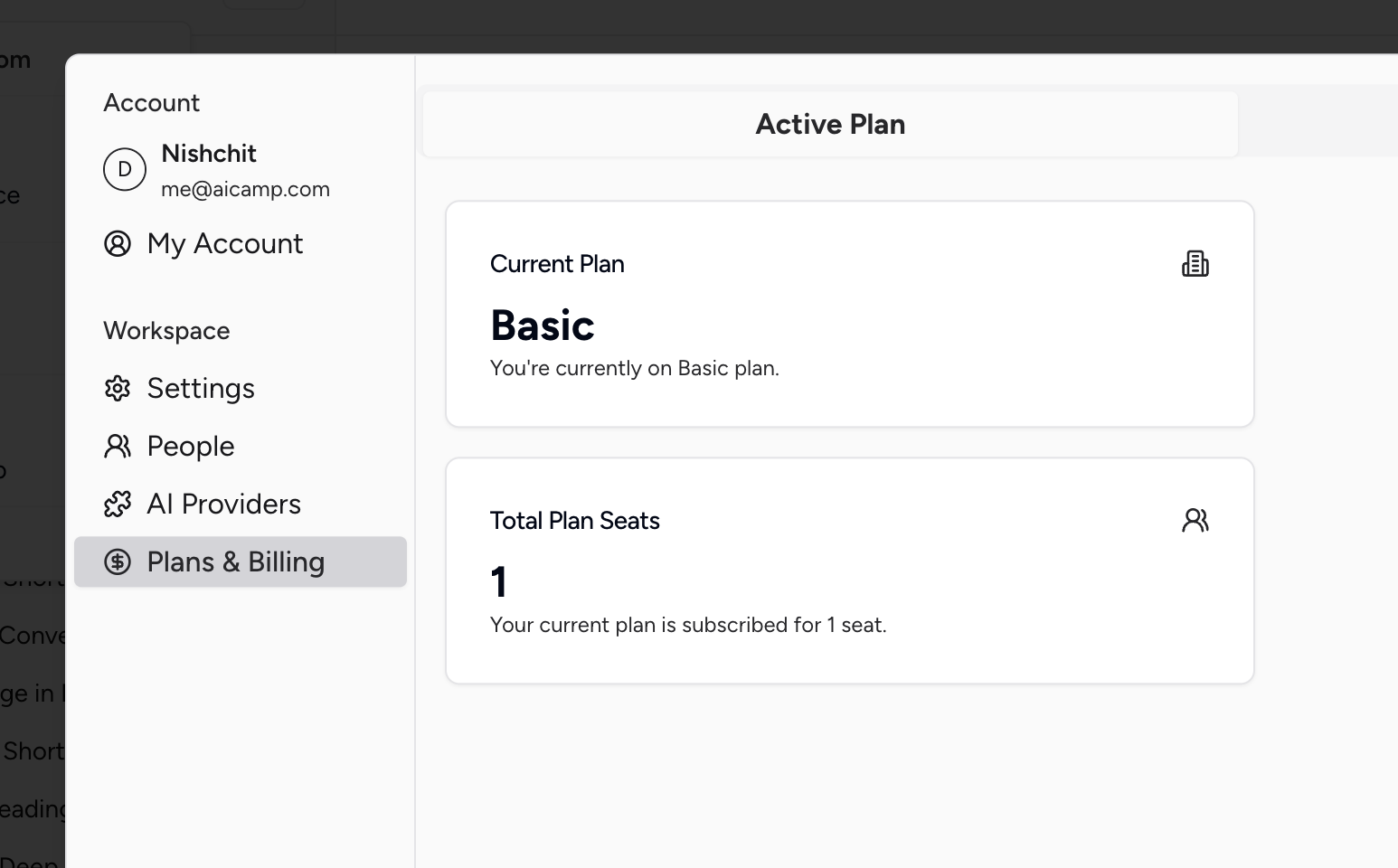 Active Plan Overview Pn