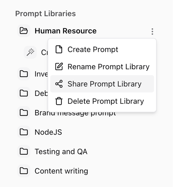 Sharepoint Prompt Library Share Prompt Templates & Folders | AICamp - AICamp Documentation