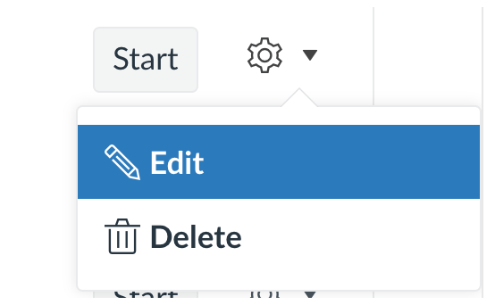 Edit and Delete dropdown menu options
