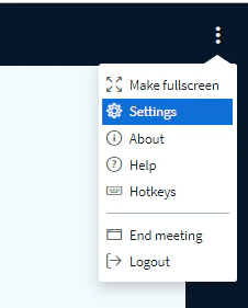 Settings menu opened to access the Data savings options