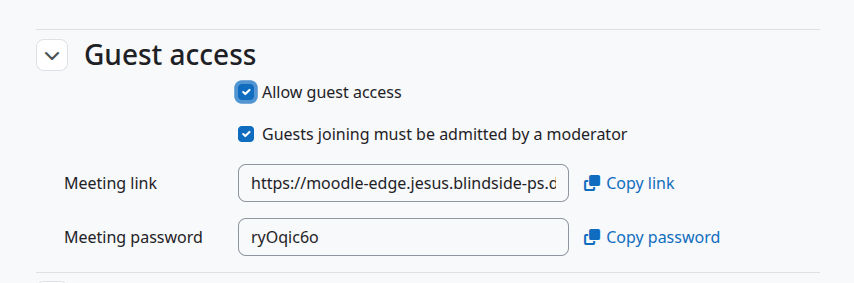 Guest user setup