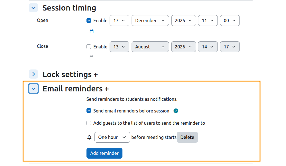 Email Reminders in BNX