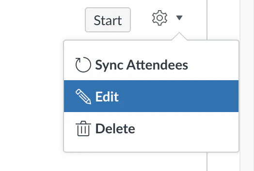 Editing an in-progress Canvas Conference to add more students to the Membership list
