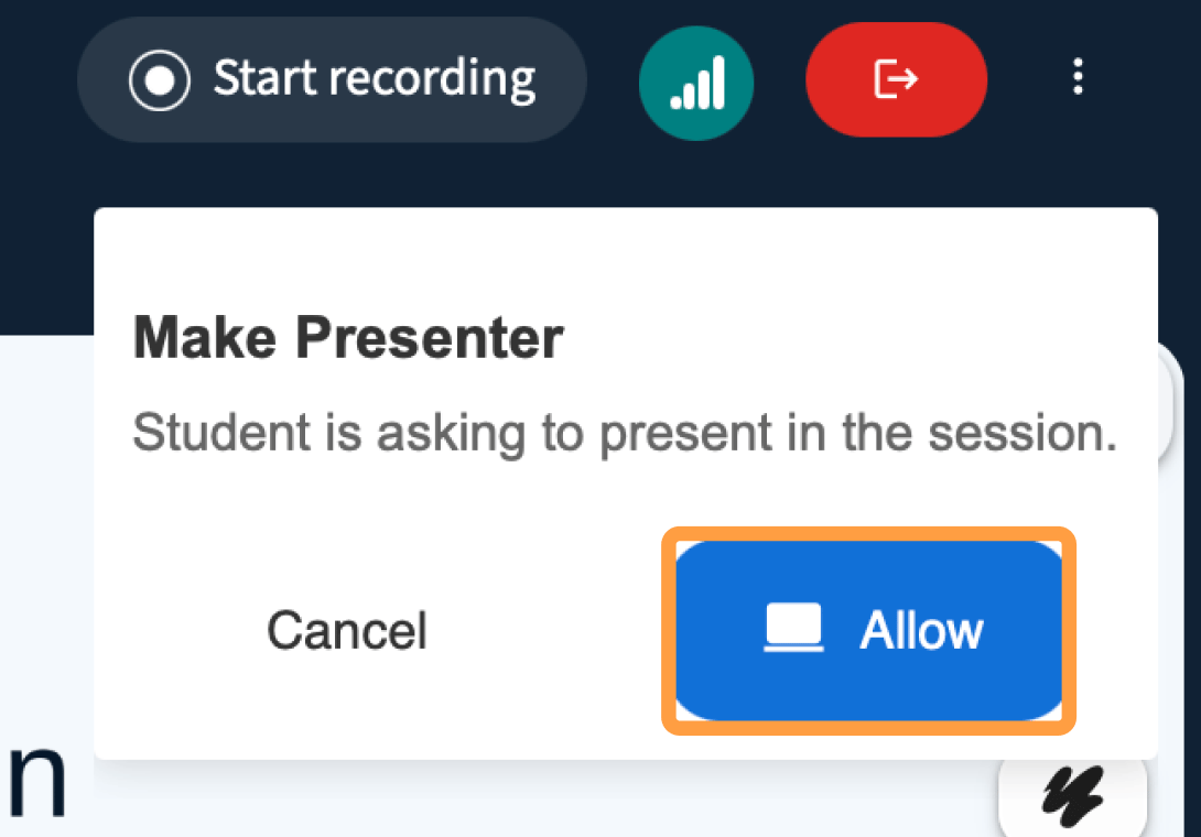 Allowpresenter