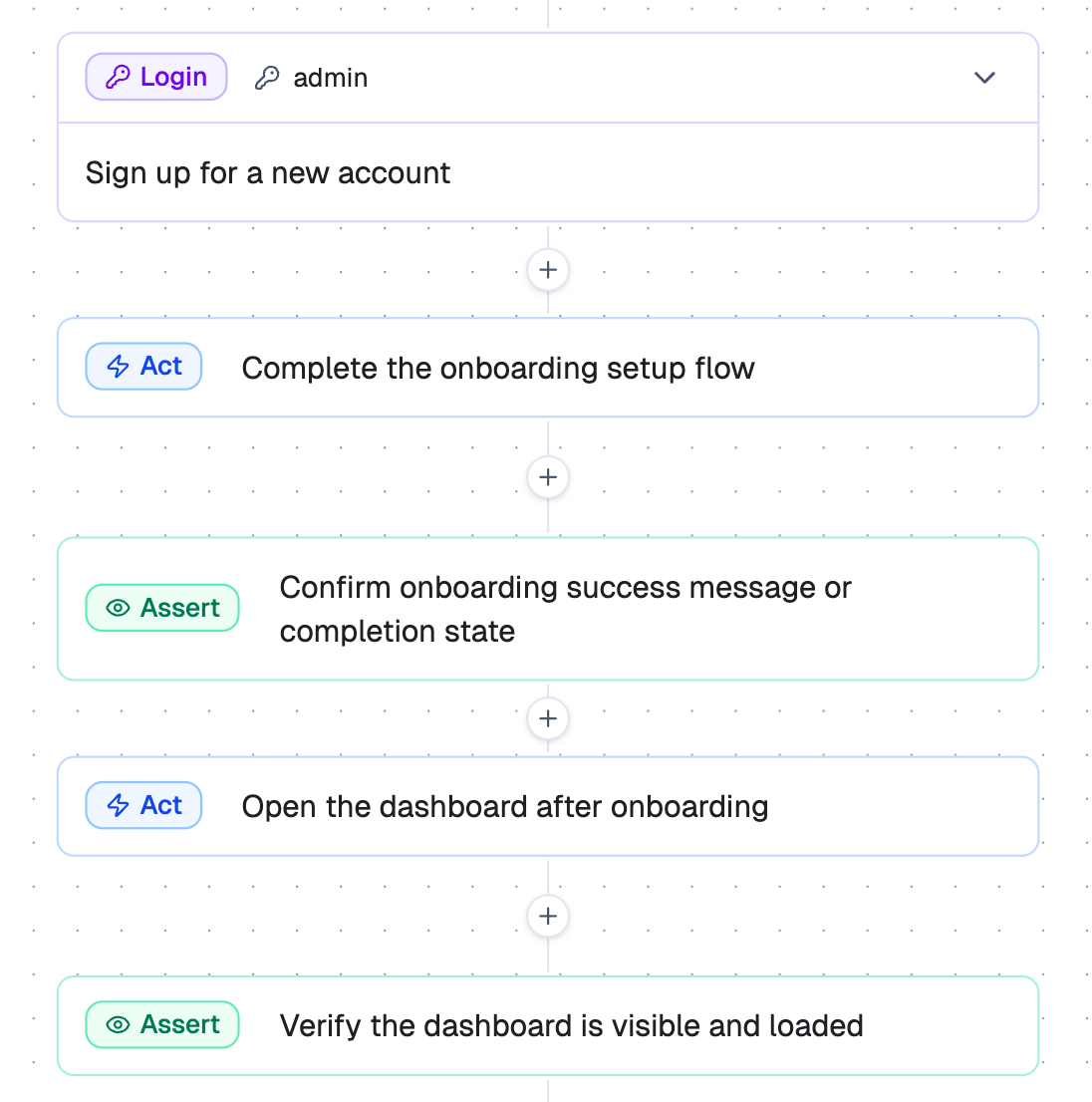 TesterArmy step editor