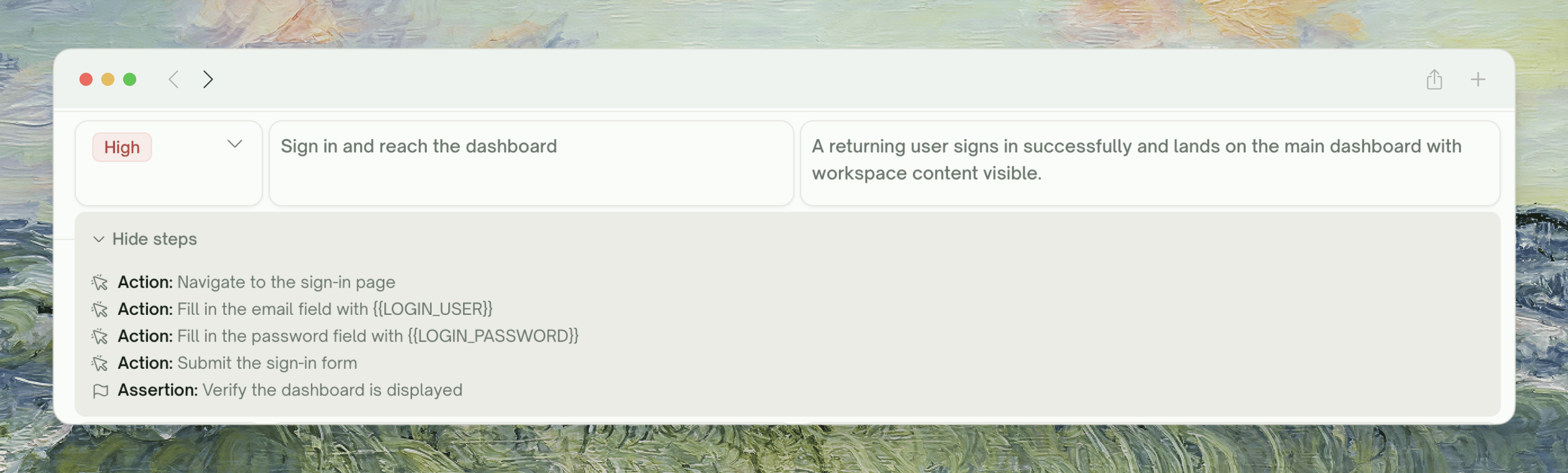 UI plan review with feature-grouped cases