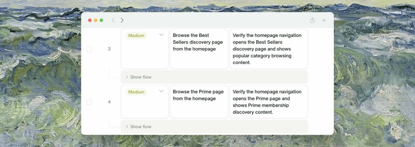 Per-row checkboxes and the header Select All toggle