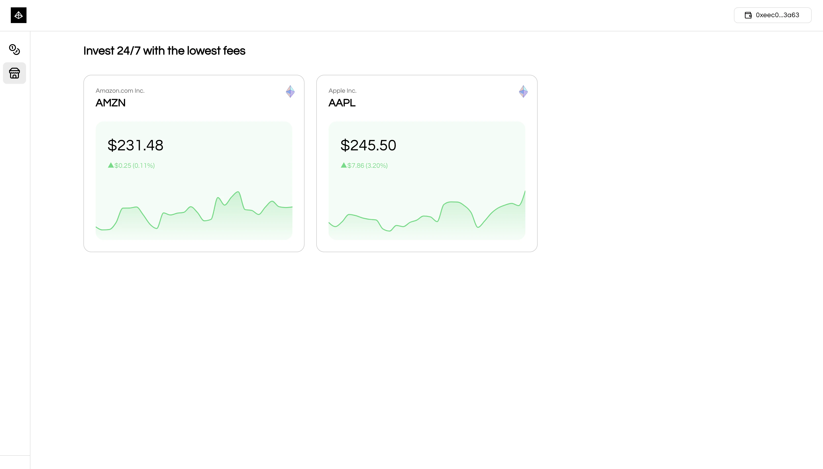 Trading platform interface