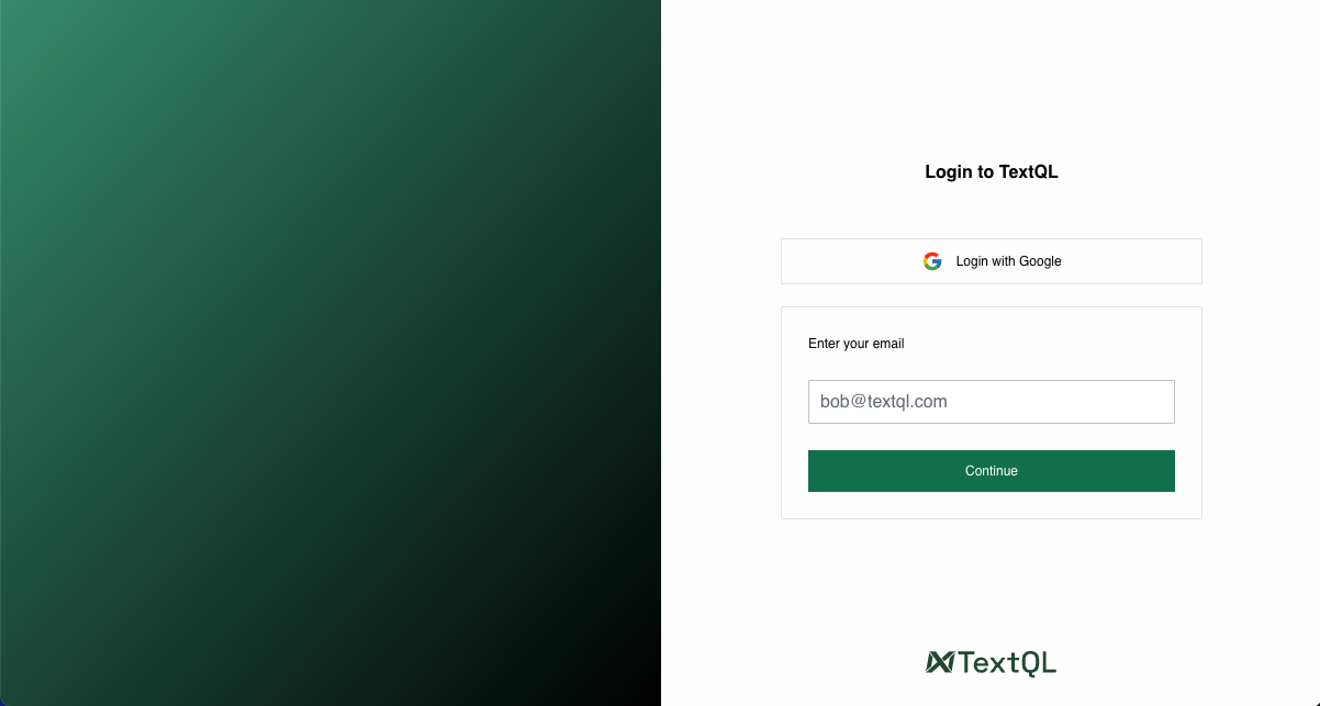 Log In to TextQL