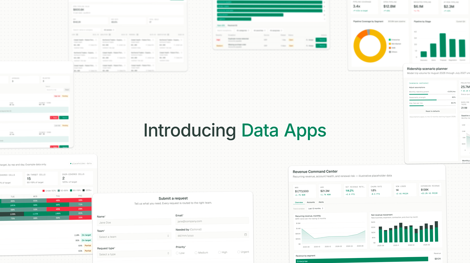 A Data App built through conversation with Ana