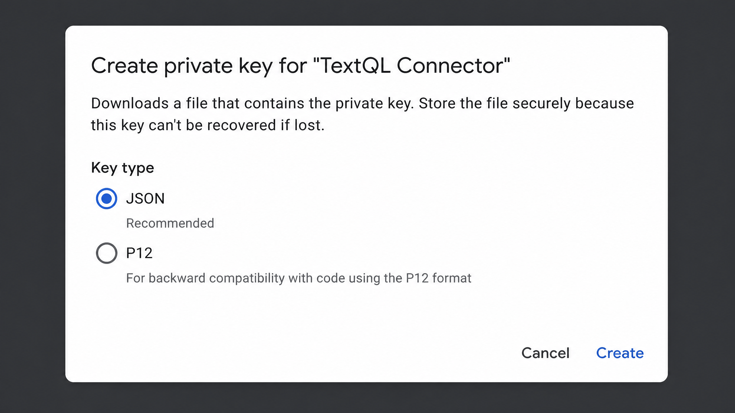 JSON Key highlighted