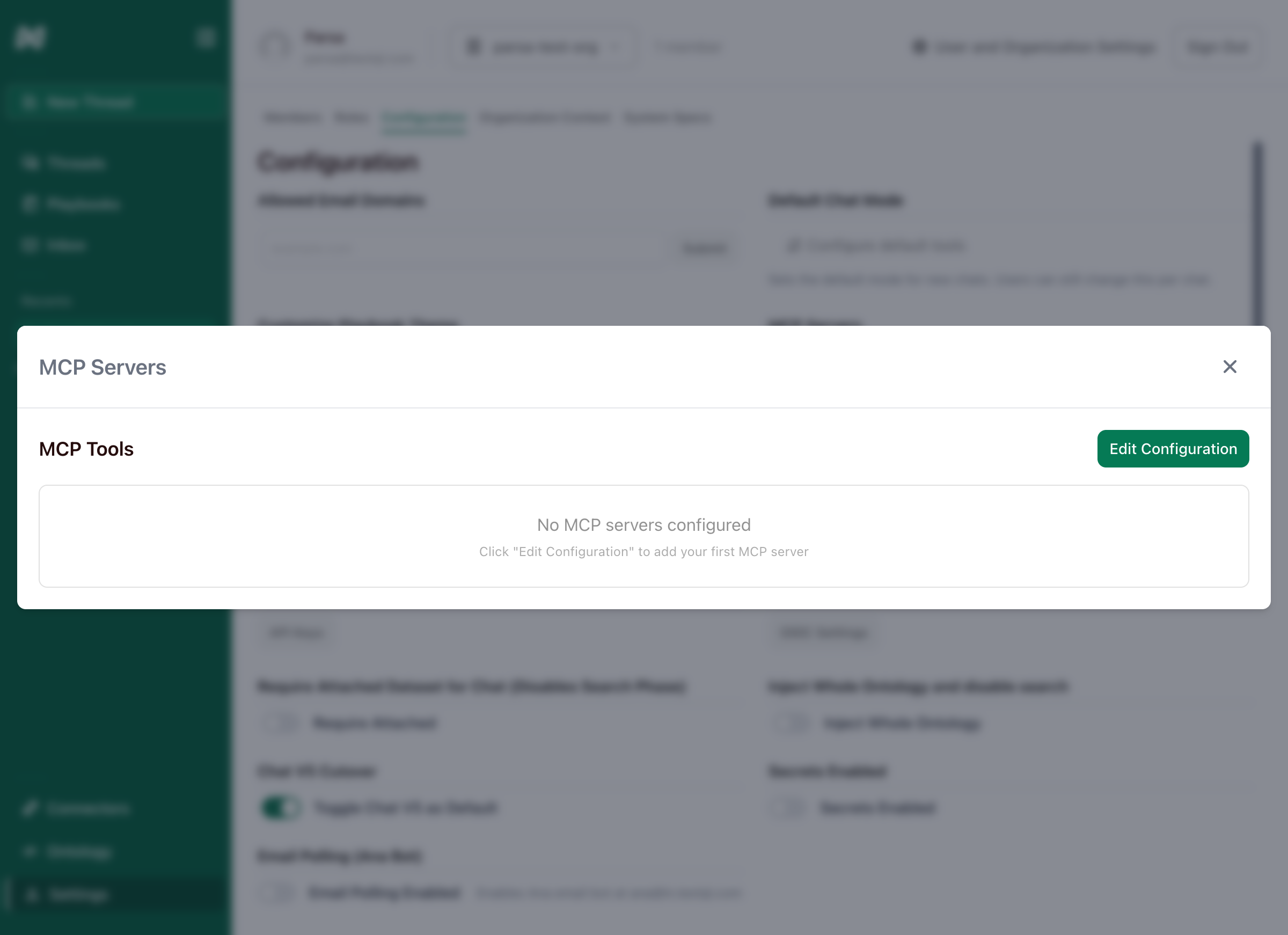 Empty MCP configuration