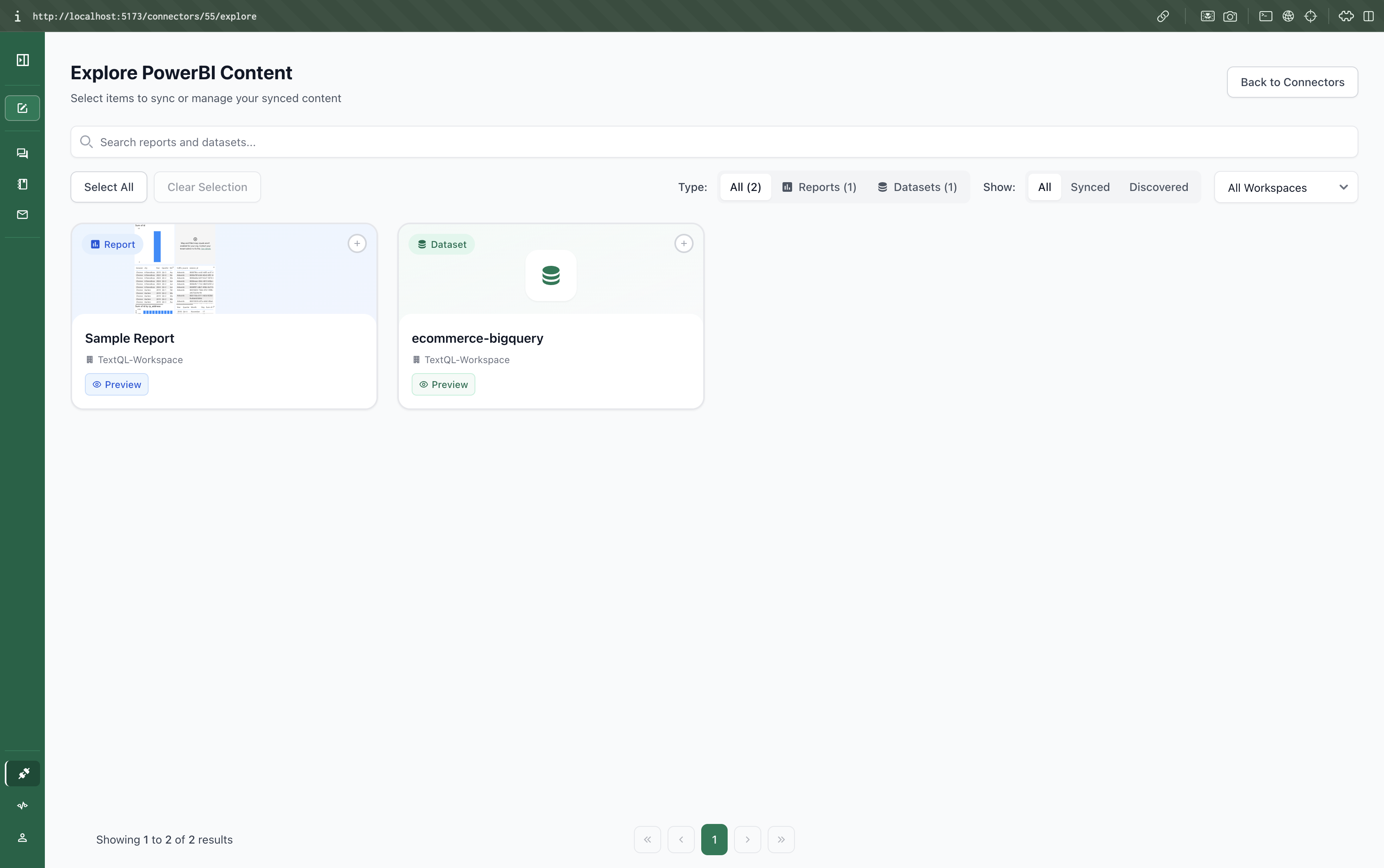 PowerBI Explorer auto-discovery
