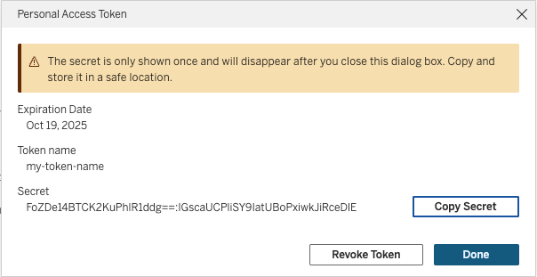 Creake a New Personal Access Token