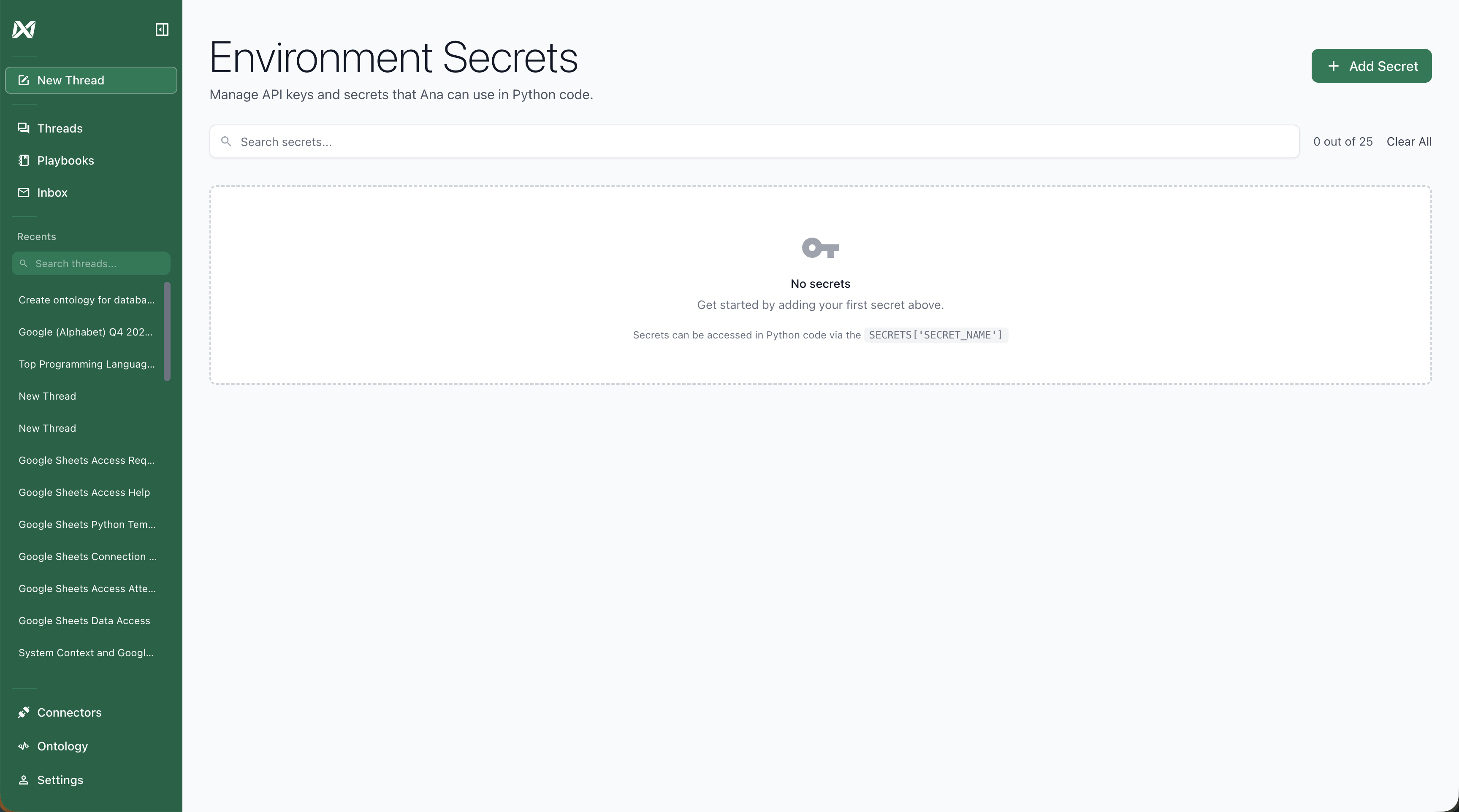 Add GitHub token to secrets