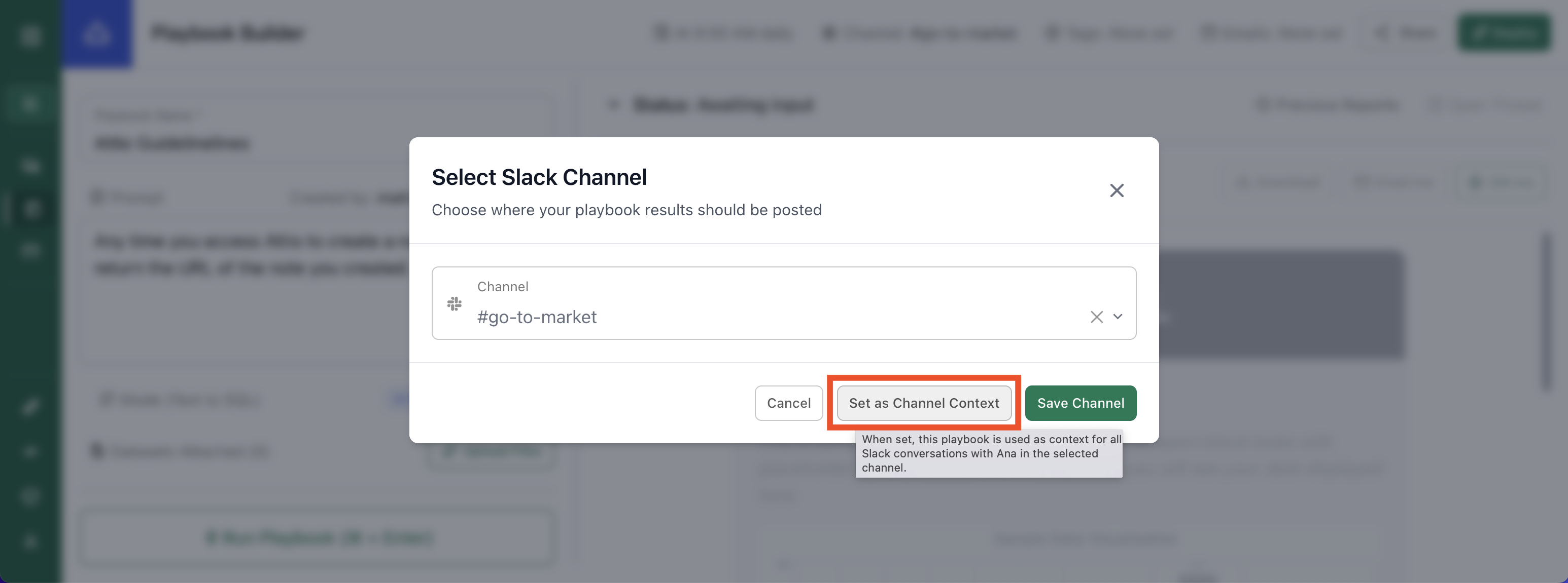 Attach context with playbooks