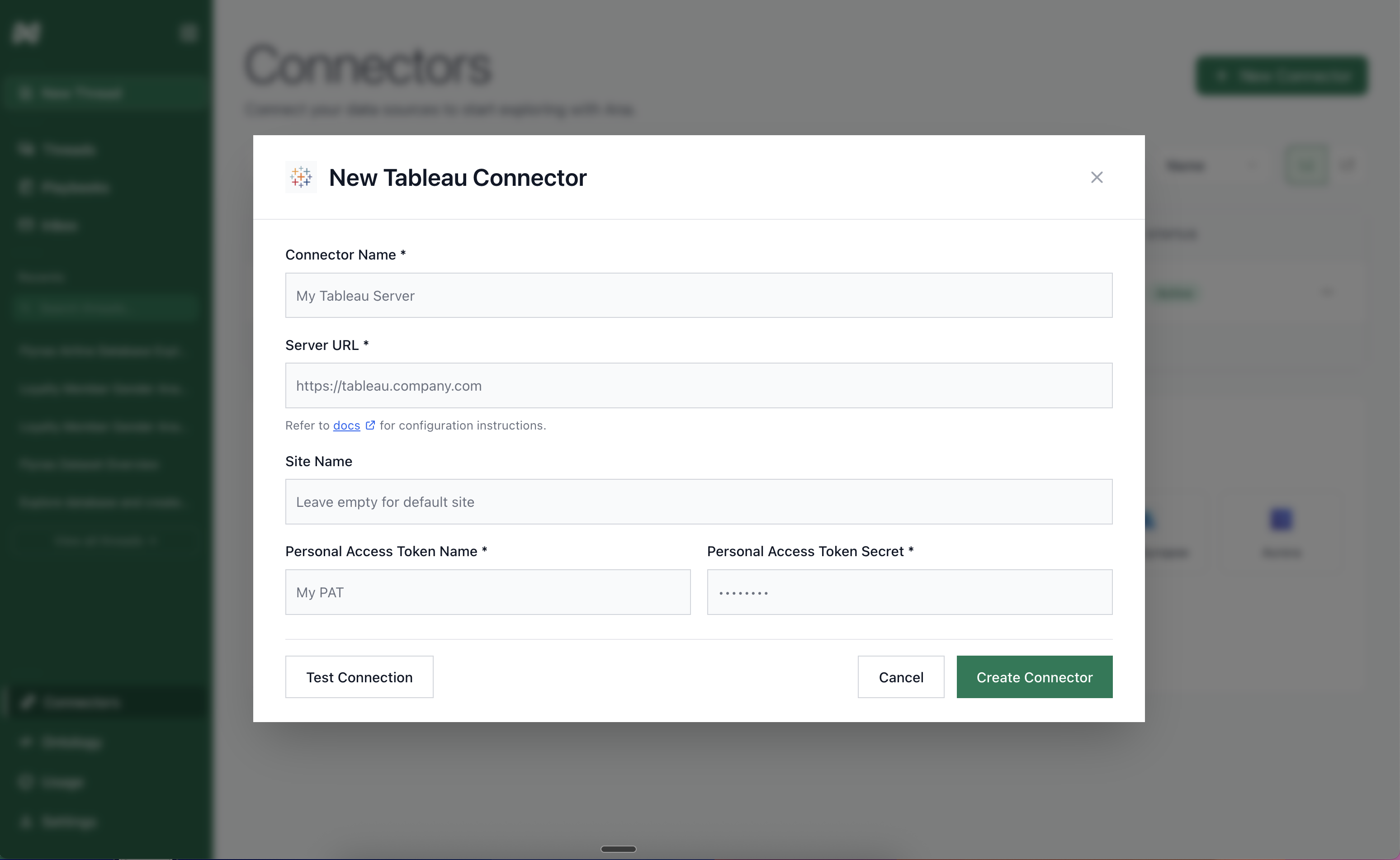 Tableau Connector - TextQL Docs