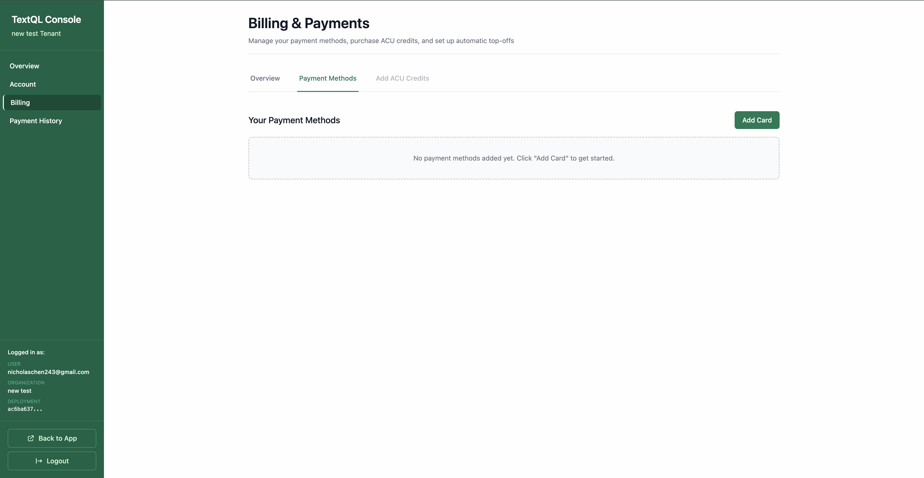 Payment Methods