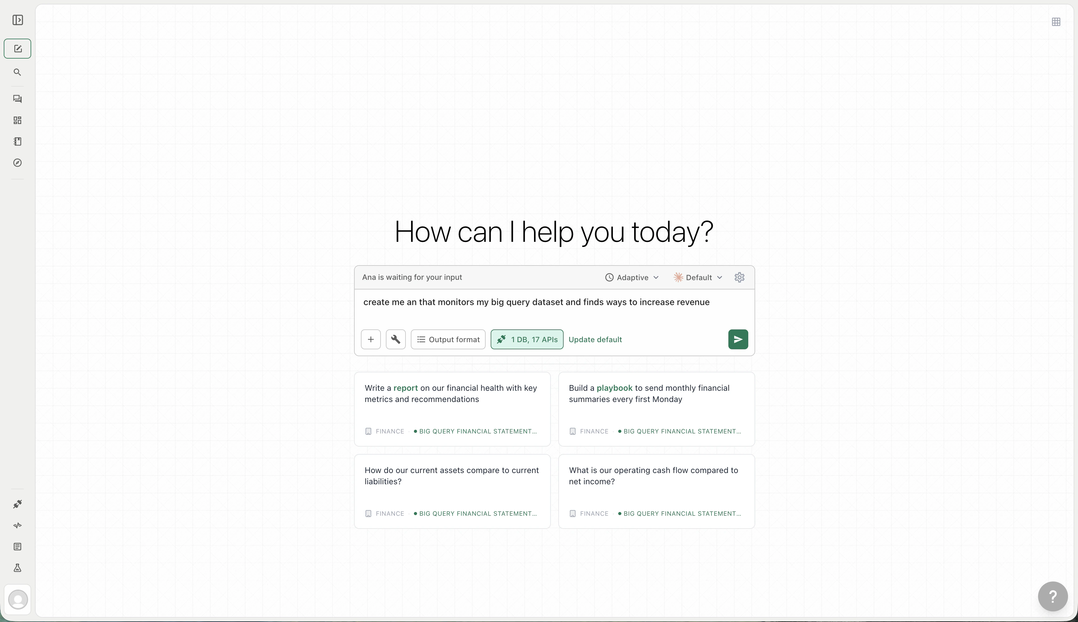 Describe mode — type what you want
