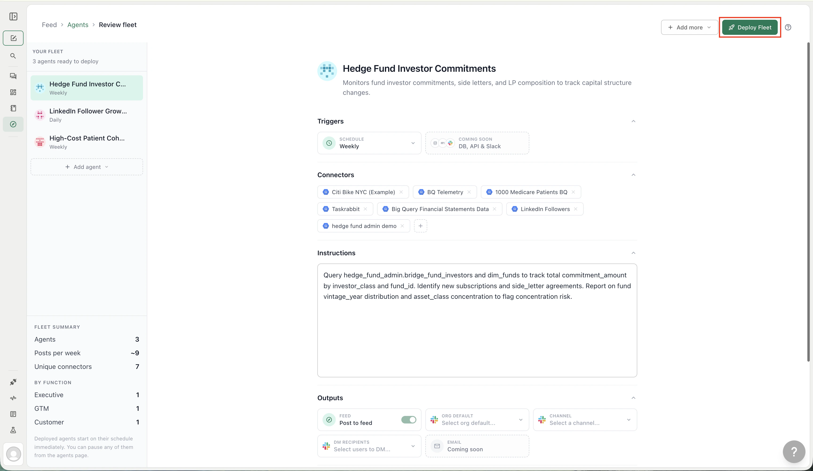 Template review and customization