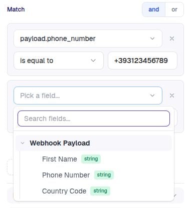The variable picker listing memory paths from the trigger and previous steps