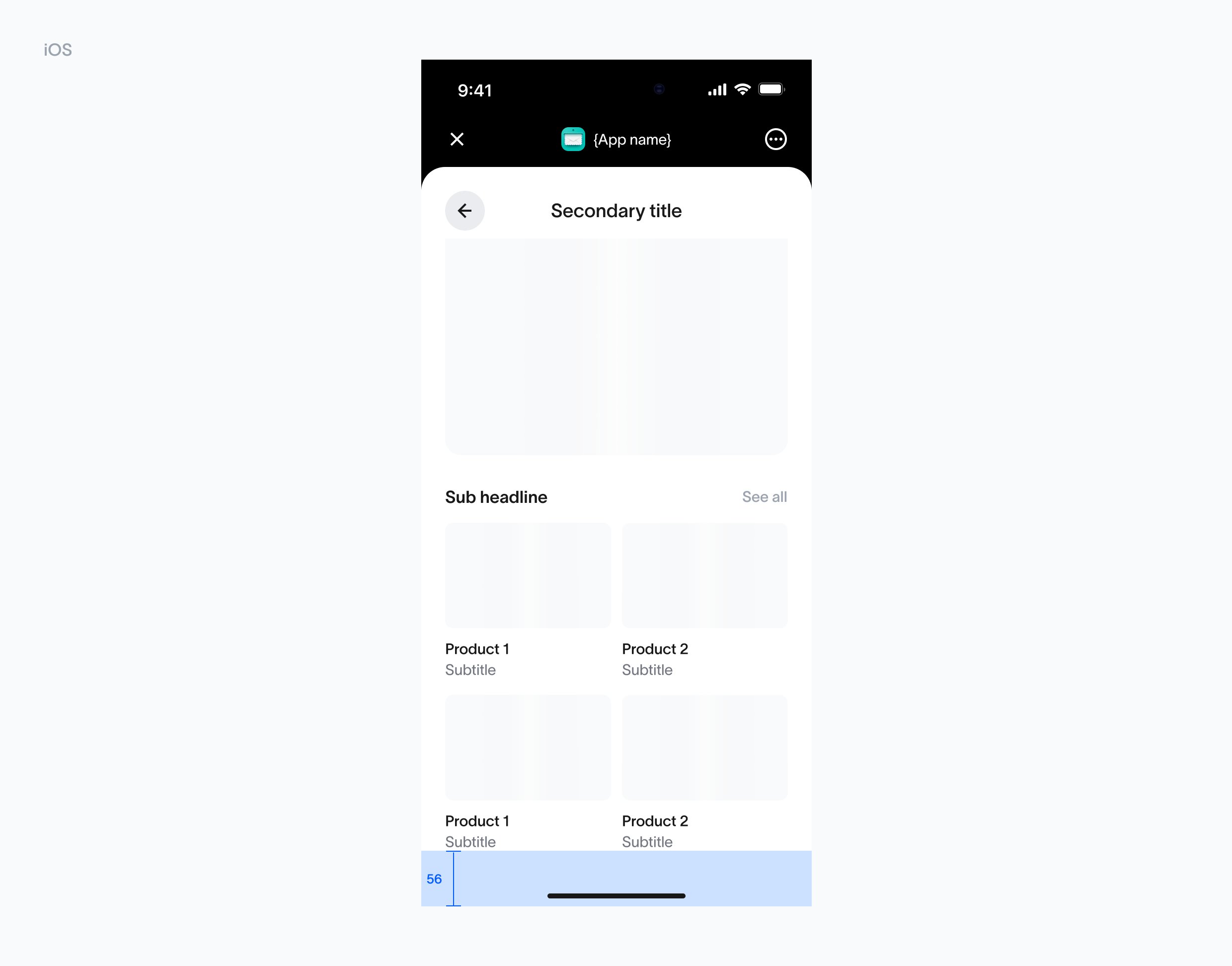 Bottom space iOS