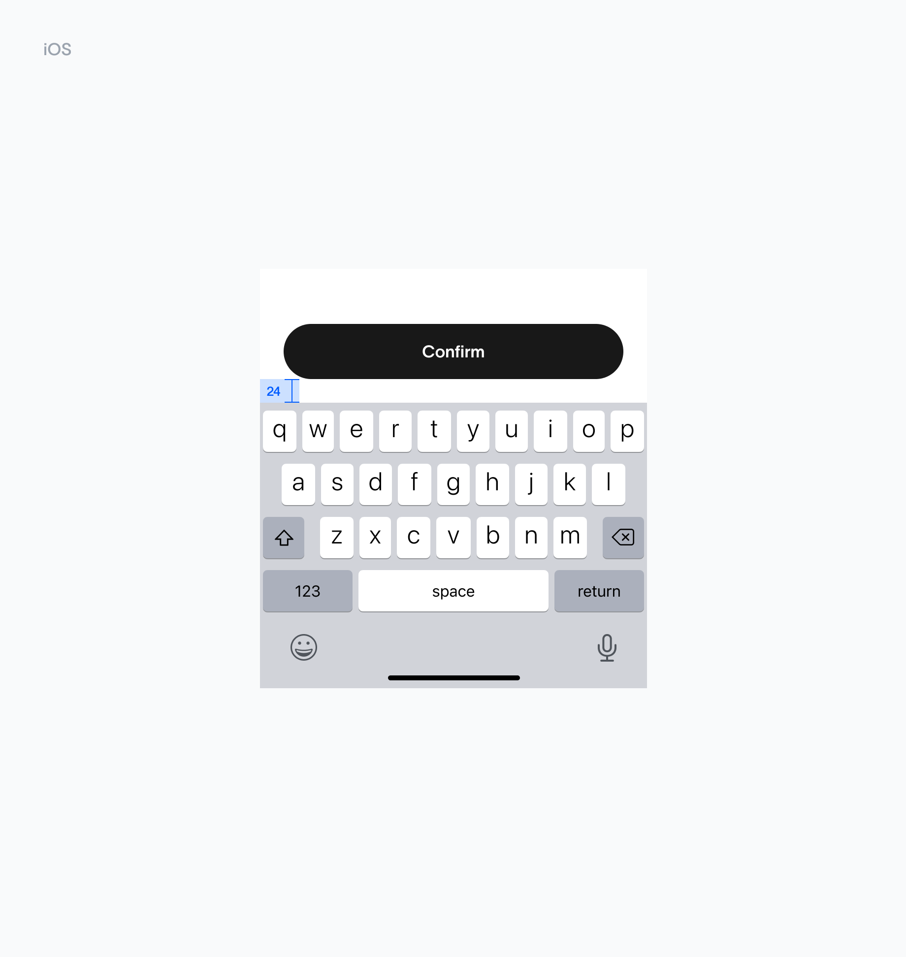 Keyboard iOS