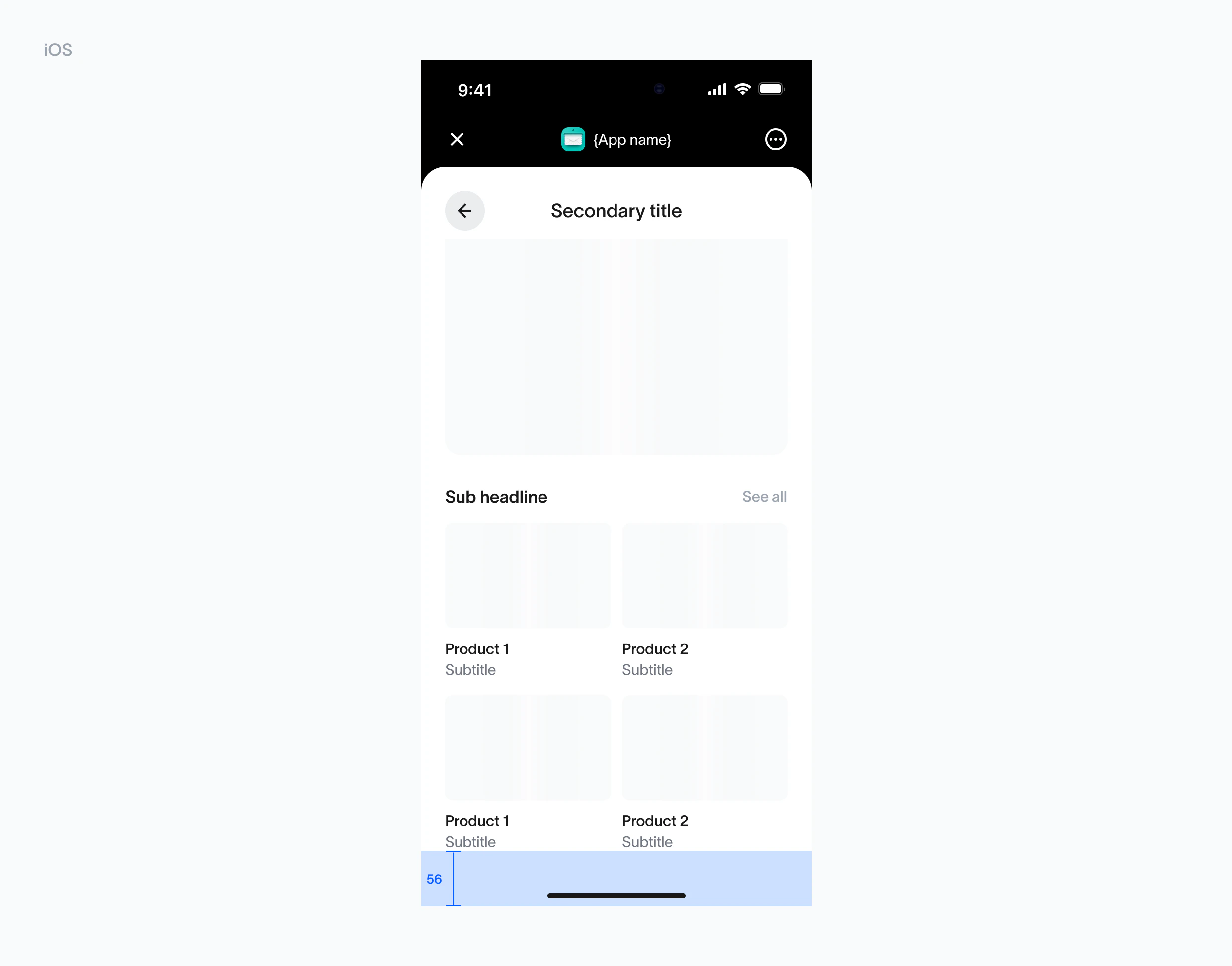Bottom space iOS