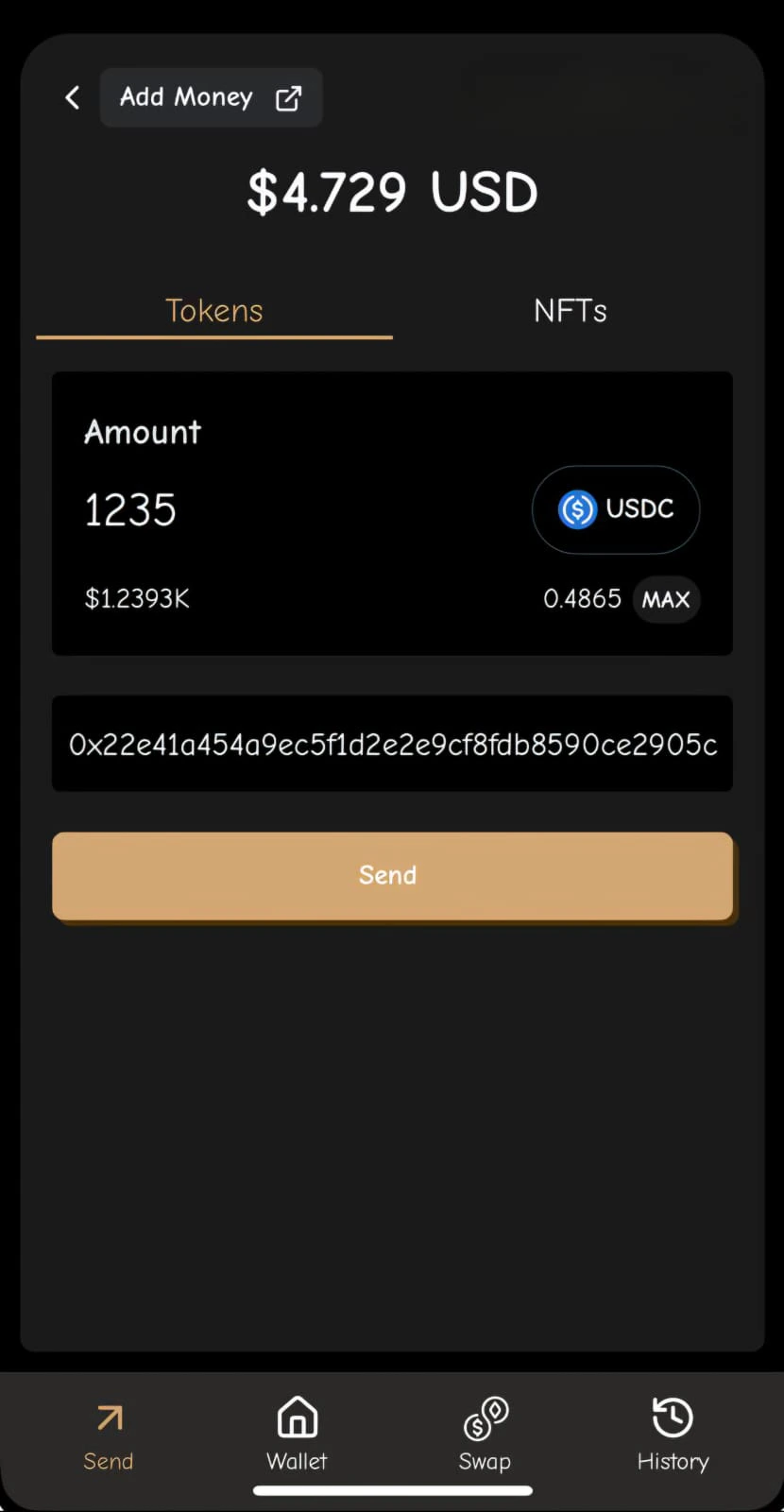 Send Screen