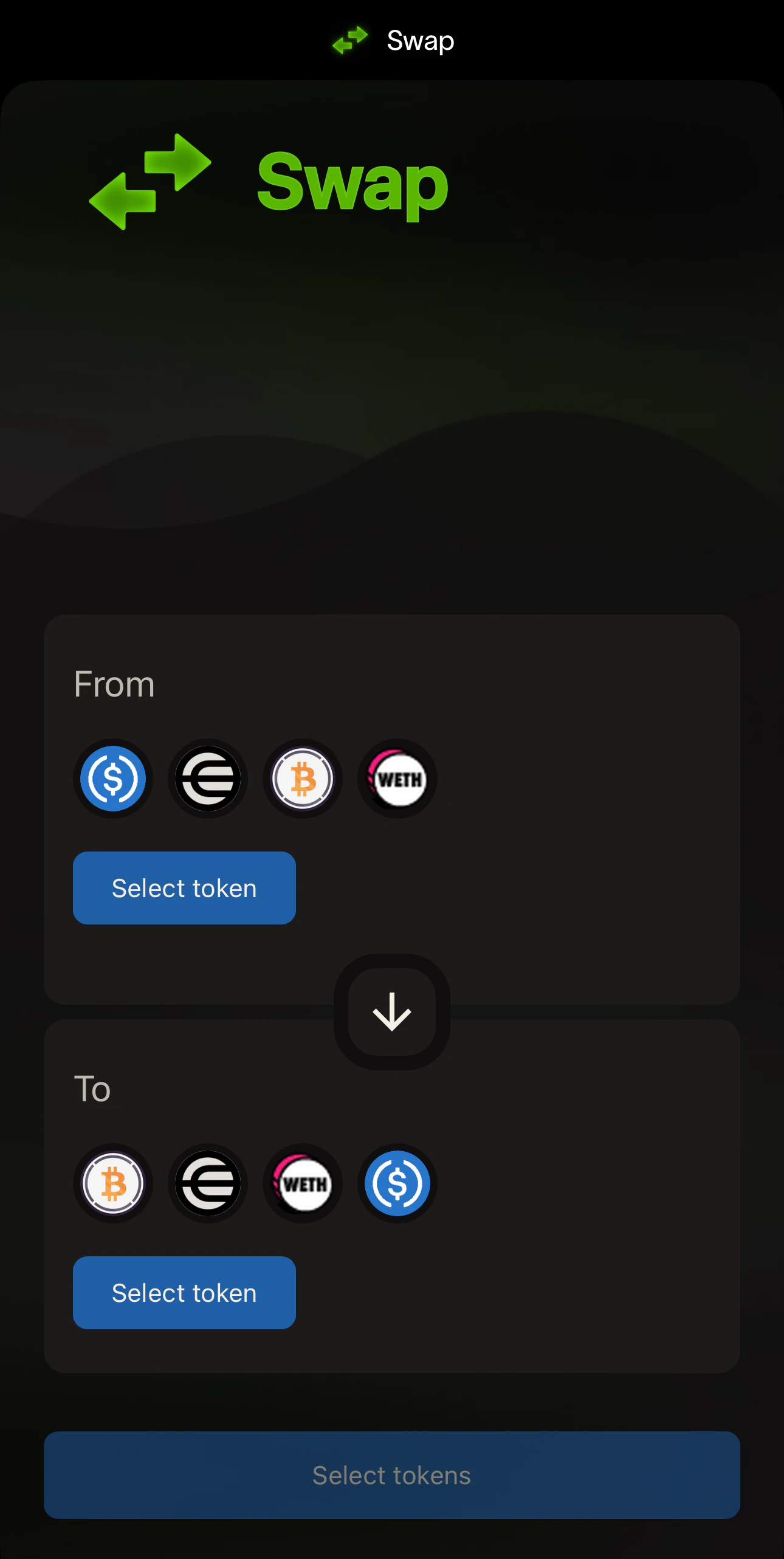 Swap Screen