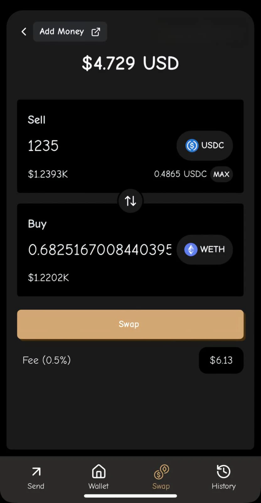 Swap Screen