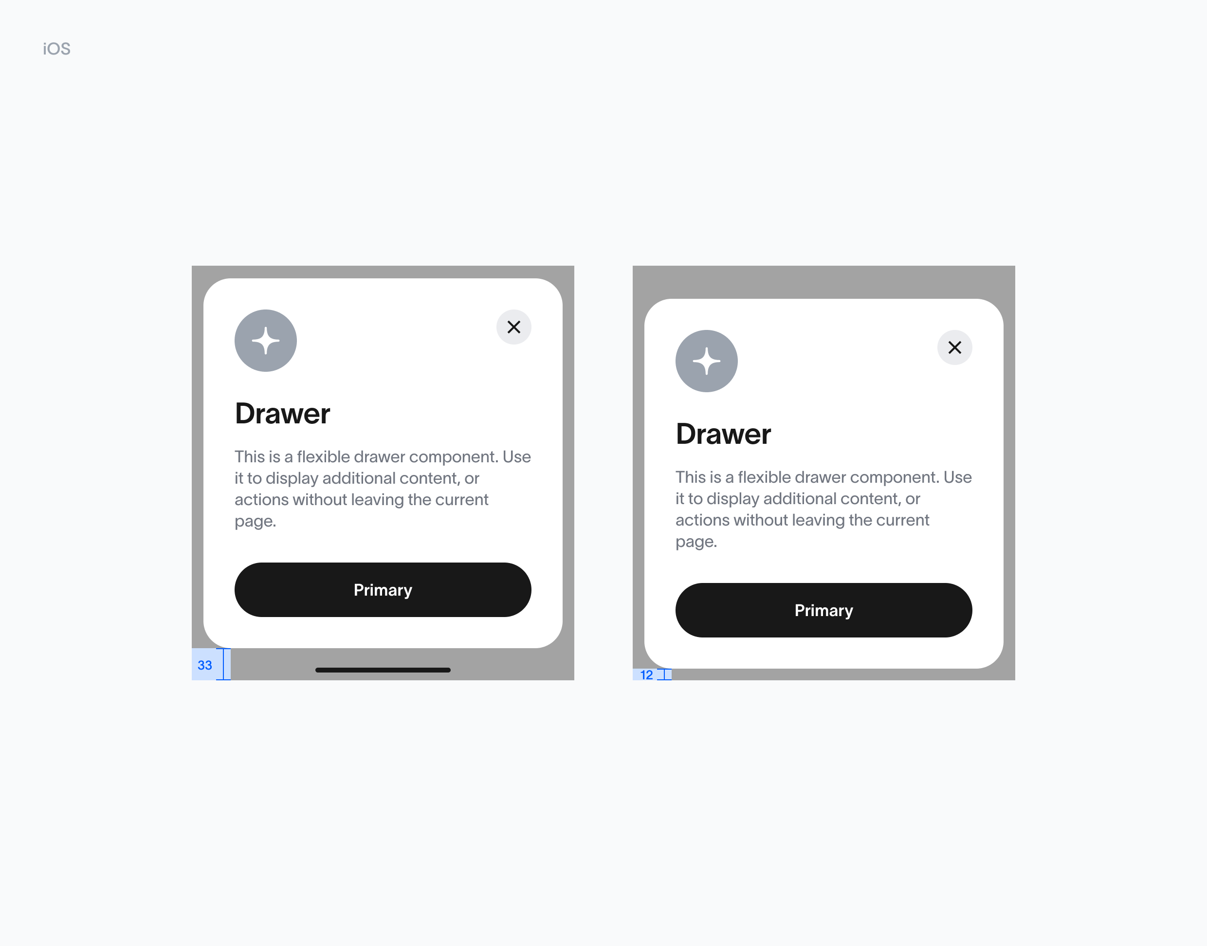 Drawers iOS