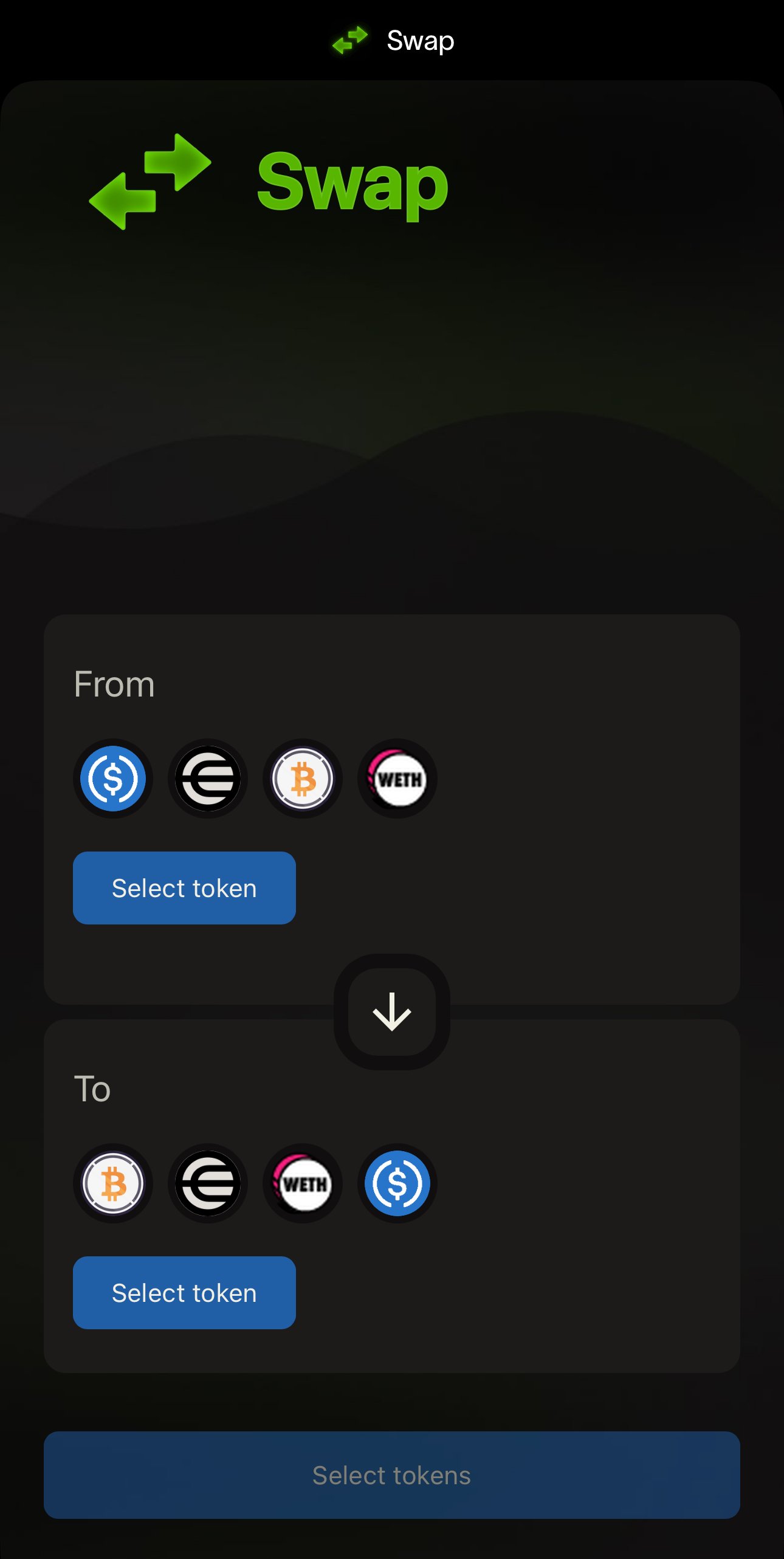 Swap Screen