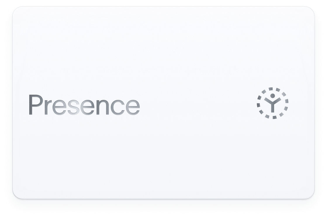 Proof of Presence credential card