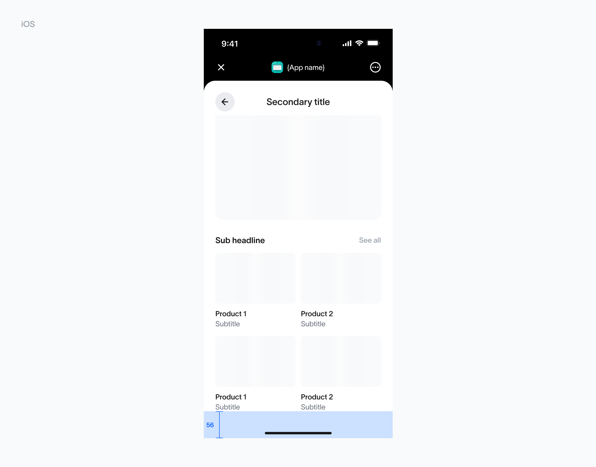 Bottom space iOS