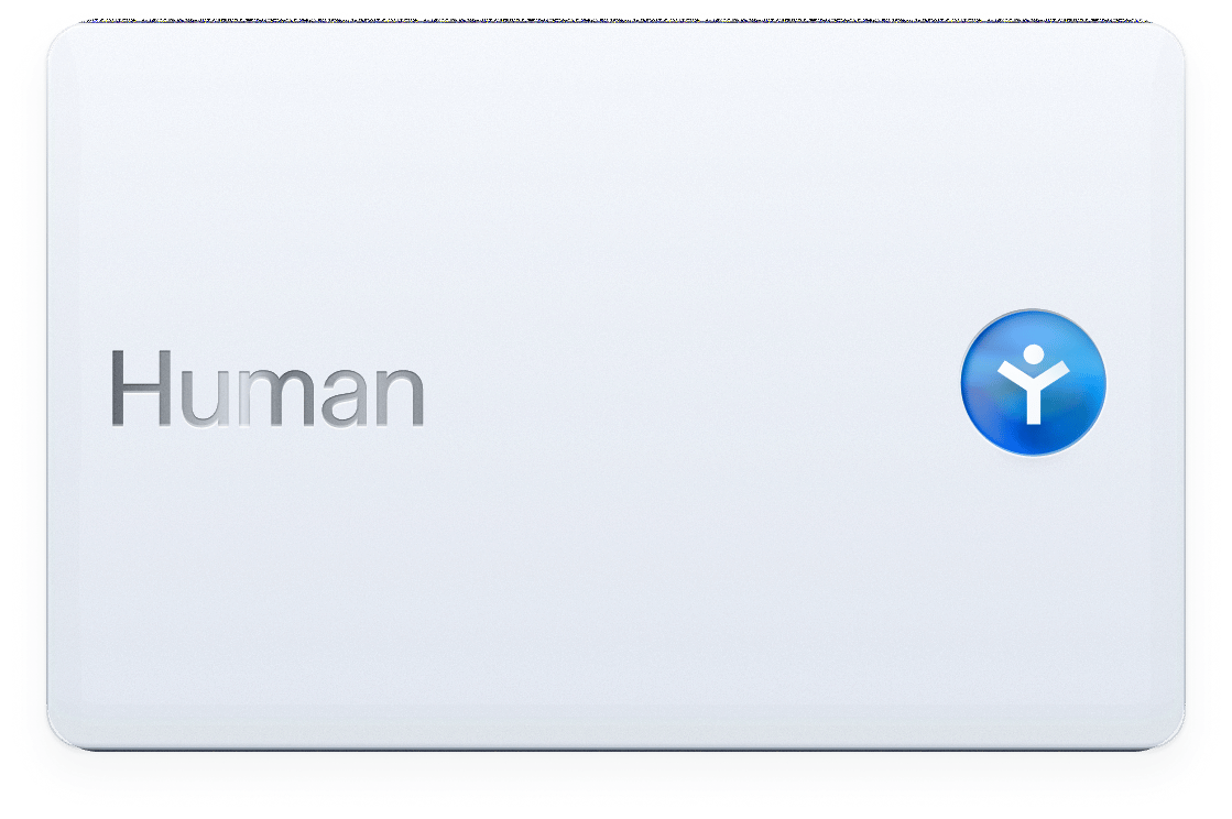 Proof of Human credential card