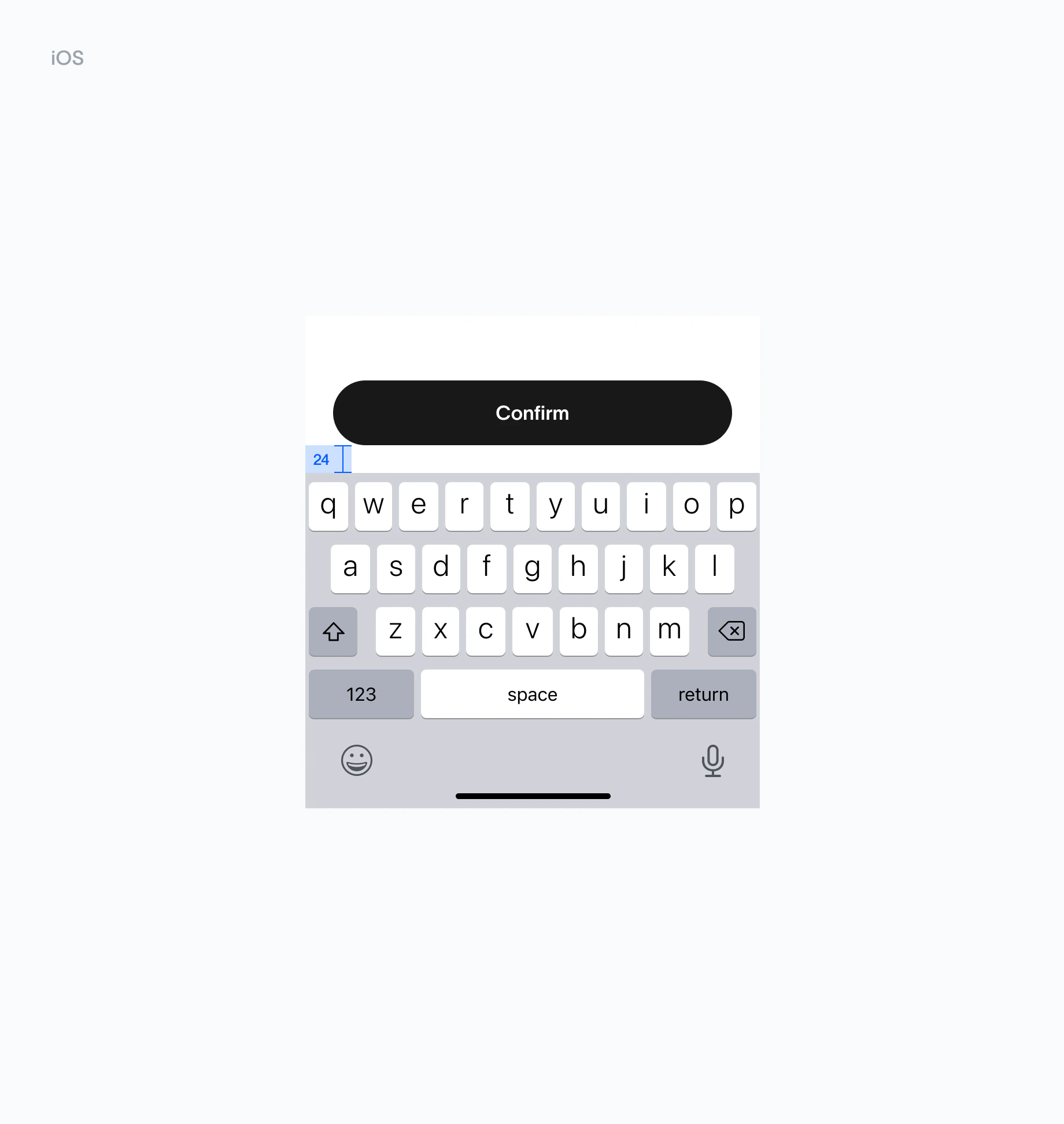 Keyboard iOS