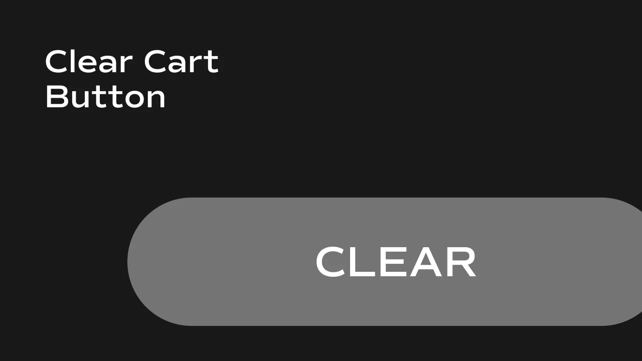 Clear Cart Button