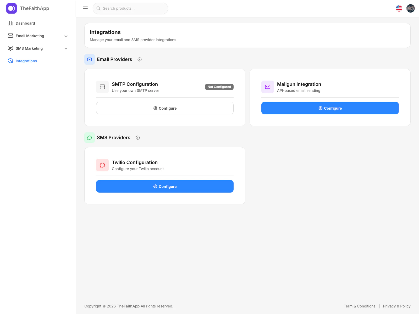 Marketing integrations