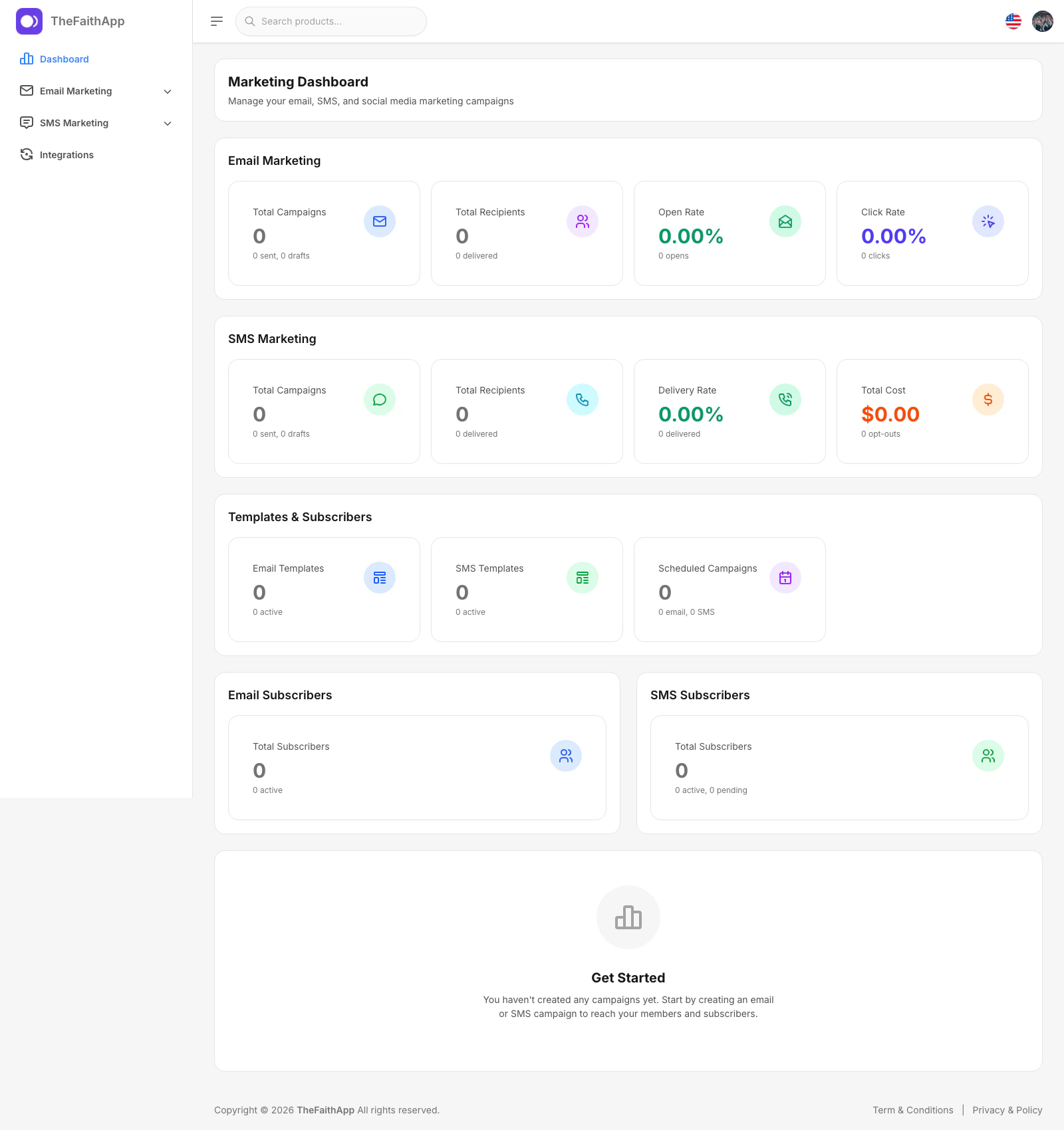 Marketing dashboard